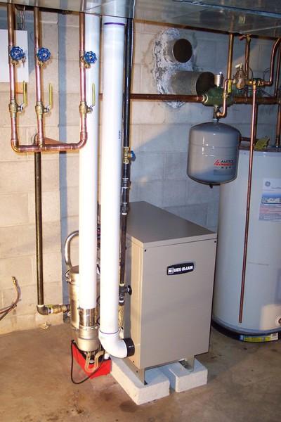 Weil McLain boiler installation with copper piping in South Jersey basement