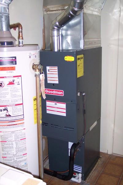 Goodman gas furnace installation in Burlington County home